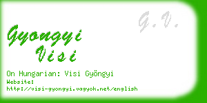 gyongyi visi business card
